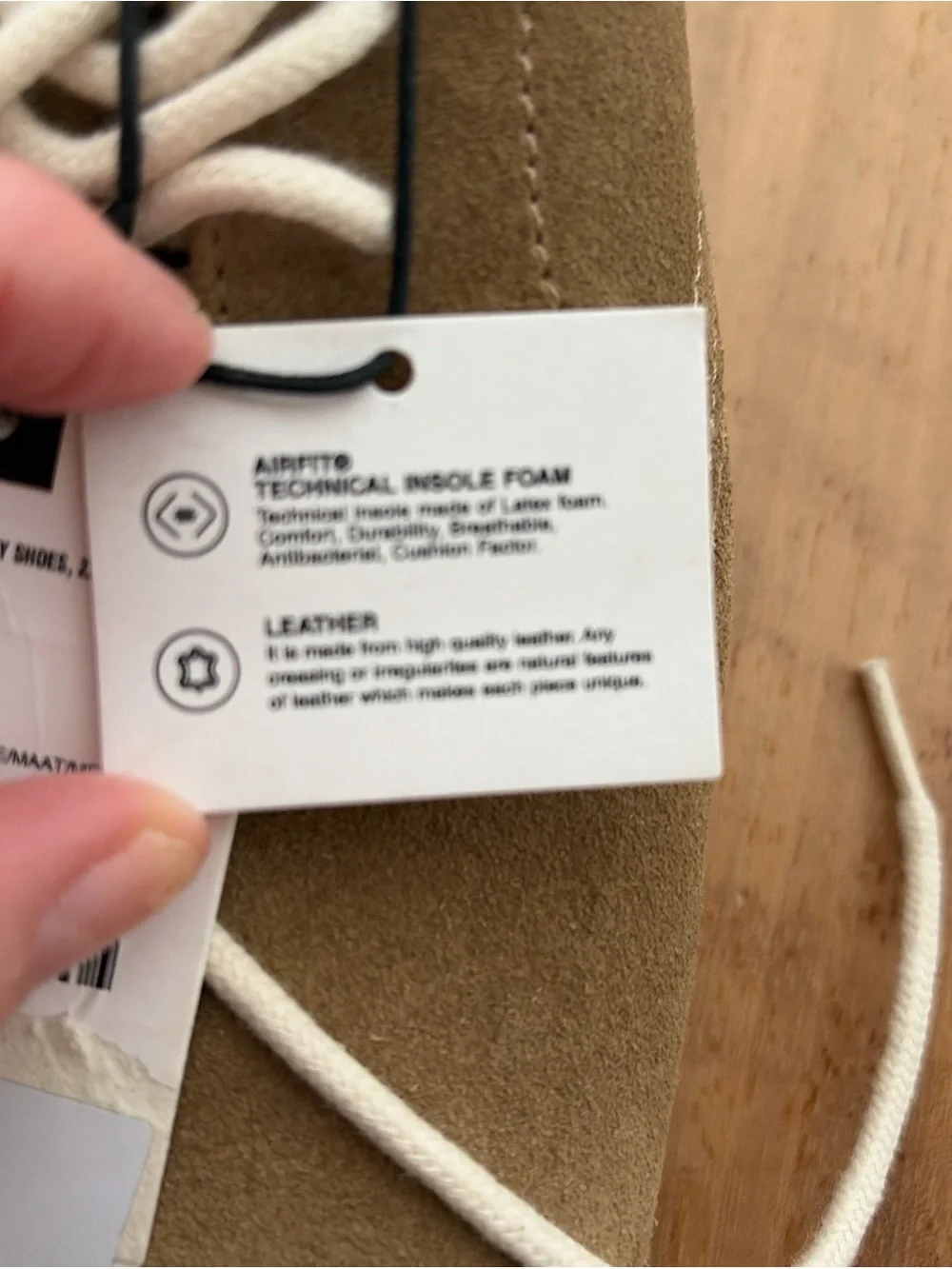 Zara Men's Suede Lace-Up Shoes - Tan